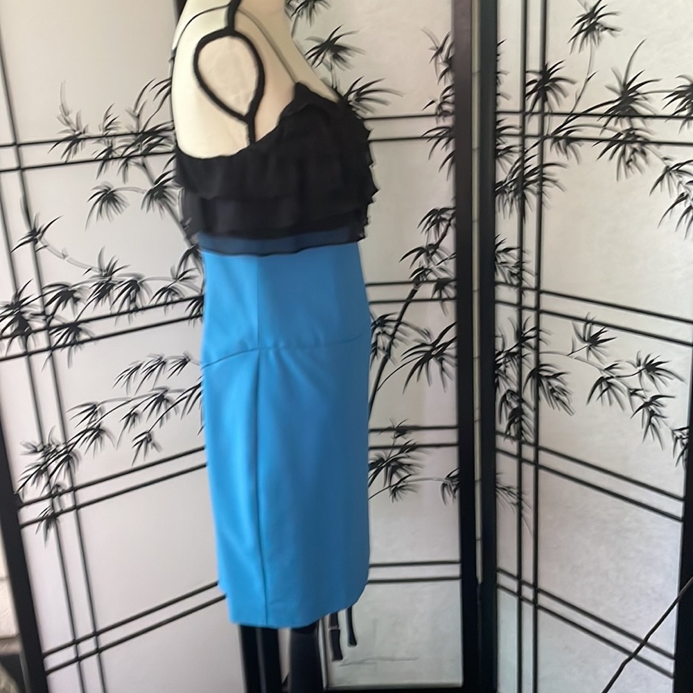🎉HP! 🎉Black Halo EUC Silk spaghetti strap dress size - Picture 9 of 9